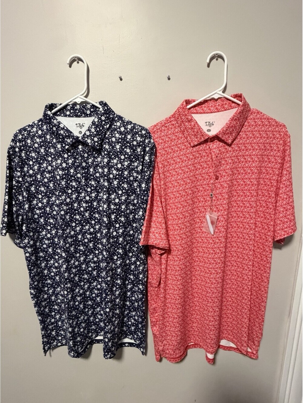 1764 Signature Men’s Polo Shirt XL Lot Of 2 Cycling Floral